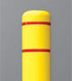 Yellow Post Cover with Red Stripes Yellow Post Cover with Red Stripes
