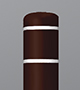 Brown Post Cover with White Stripes Brown Post Cover with White Stripes