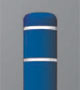 Blue Post Cover with White Stripes Blue Post Cover with White Stripes