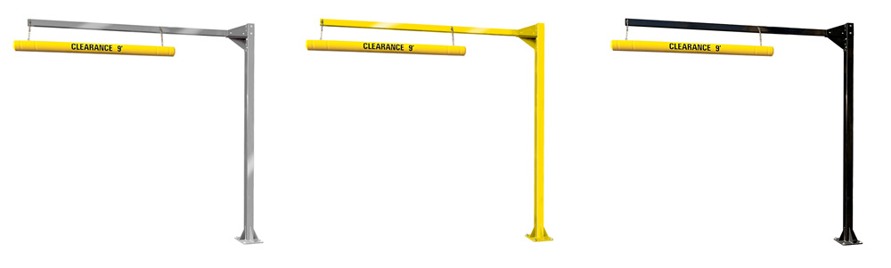 Height Guard Clearance structure three colors, silver, yellow, black