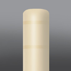 DINGED 10 7/8" x 36" Beige Bollard Cover/no tape