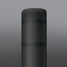 DINGED 12 3/4" x 60" Black Bollard Cover/no tape