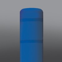 DINGED 6.5" x 55" Square Bollard Cover-BLUE no Tape