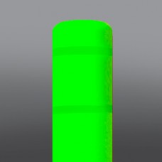 DINGED 10 7/8" x 60" Lime Green Bollard Cover/no tape