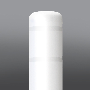 DINGED 10 7/8" x 60" White Bollard Cover/no tape