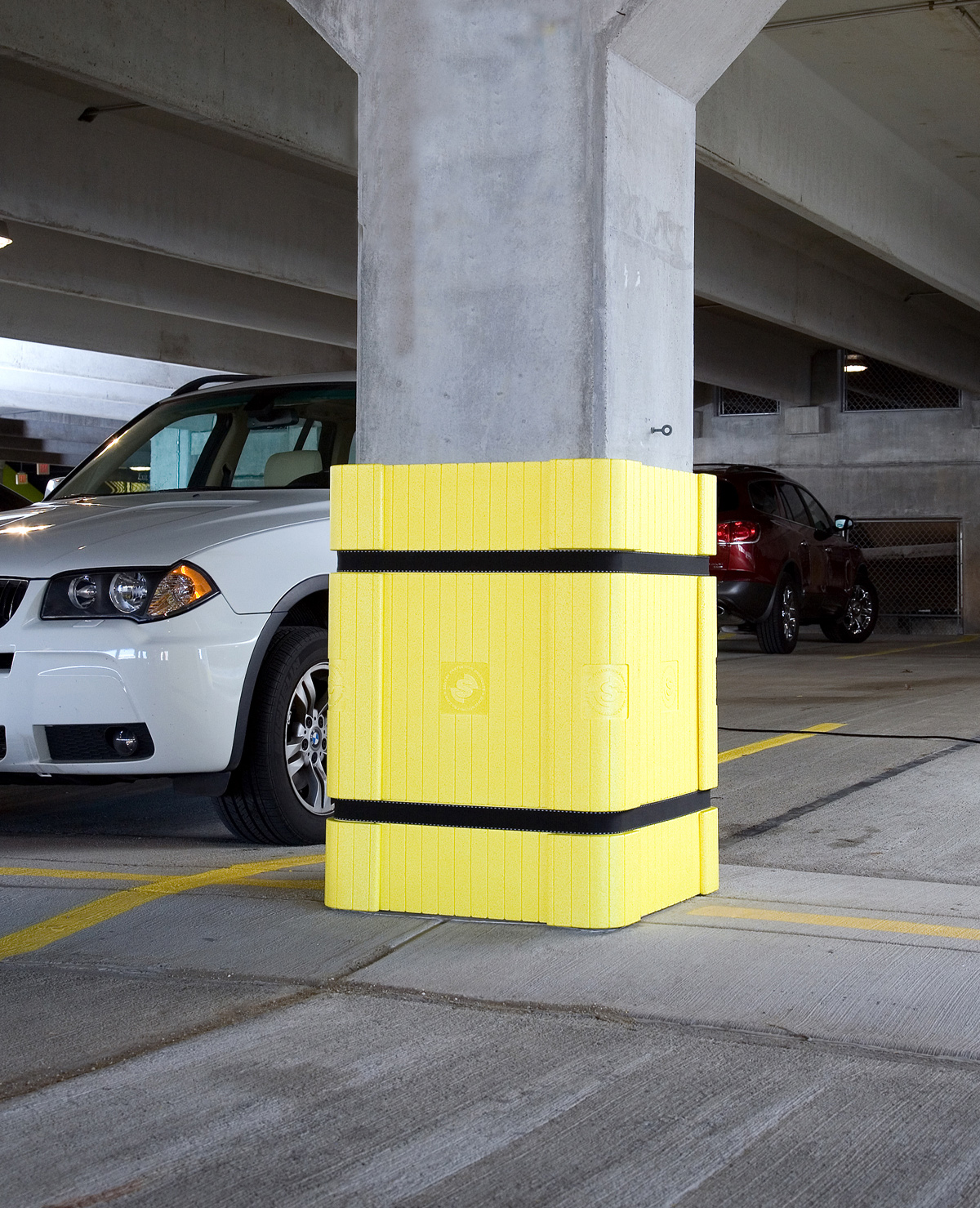 Rim protection for underground parking and parking garage