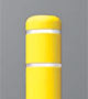 Yellow Post Cover with White Stripes