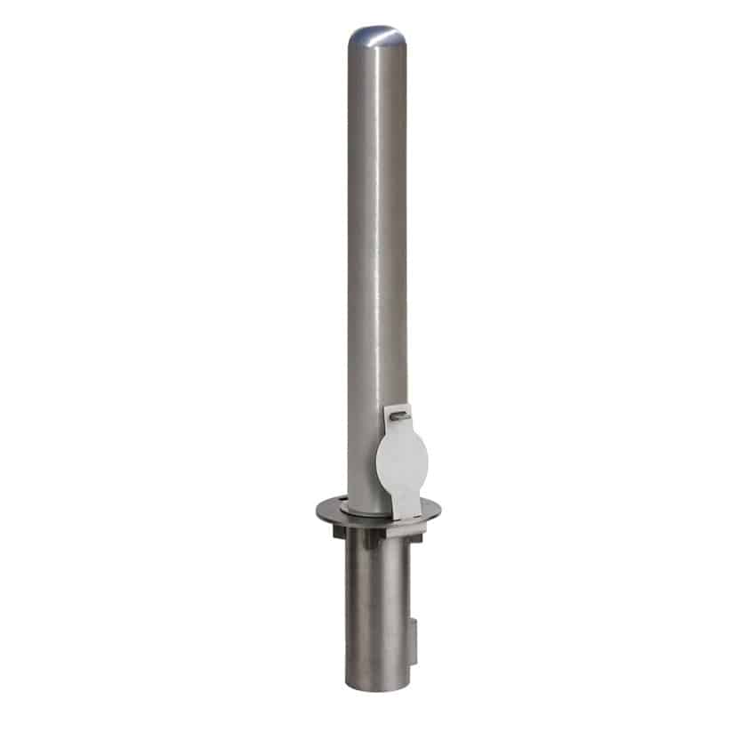 Removable Steel Bollard 6" x 36" Removable Bollard - Stainless Steel - Image 1