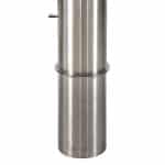 4" x 36" Removable Bollard - Stainless Steel - Image 3