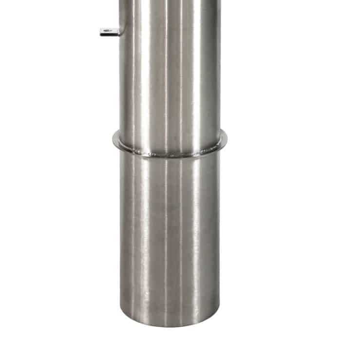 4" x 36" Removable Bollard - Stainless Steel - Image 3