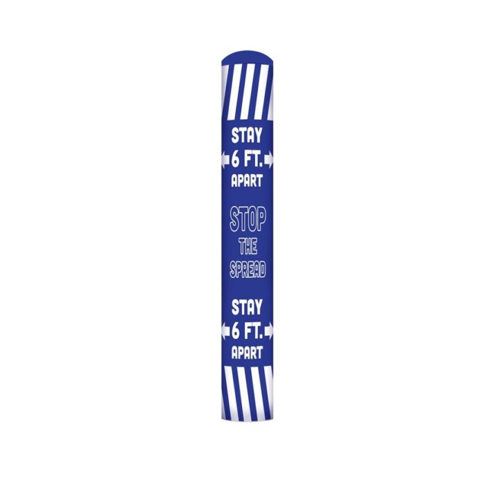 bollardSOX™ - Social Distance Nylon Bollard Cover - Image 1