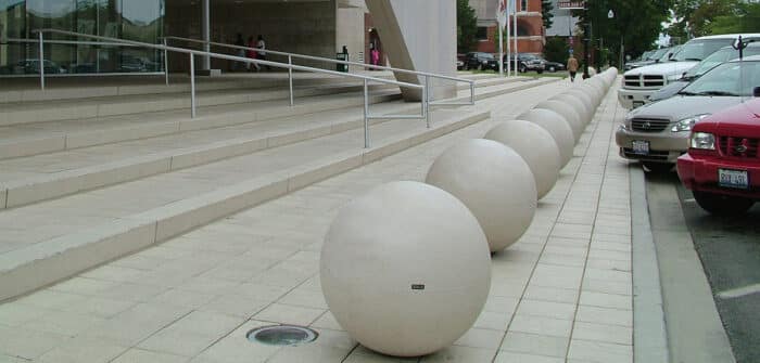 Concrete Round Ball Sphere Bollard - Image 3