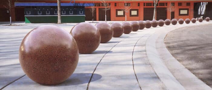 Concrete Round Ball Sphere Bollard - Image 2