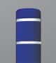 Royal Blue Post Cover with White Stripes