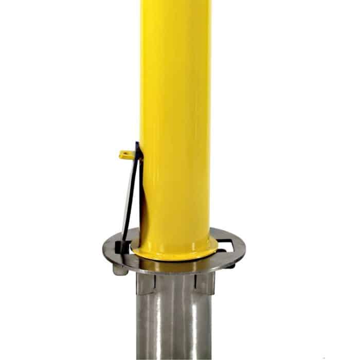 6" x 48" Removable Bollard - Powder Coated Yellow - Image 3