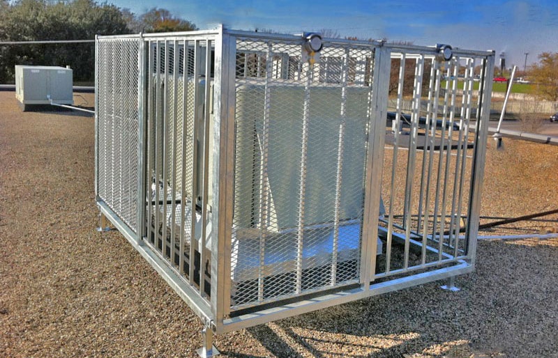 6' x 9' A/C Cage Guard - Galvanized.