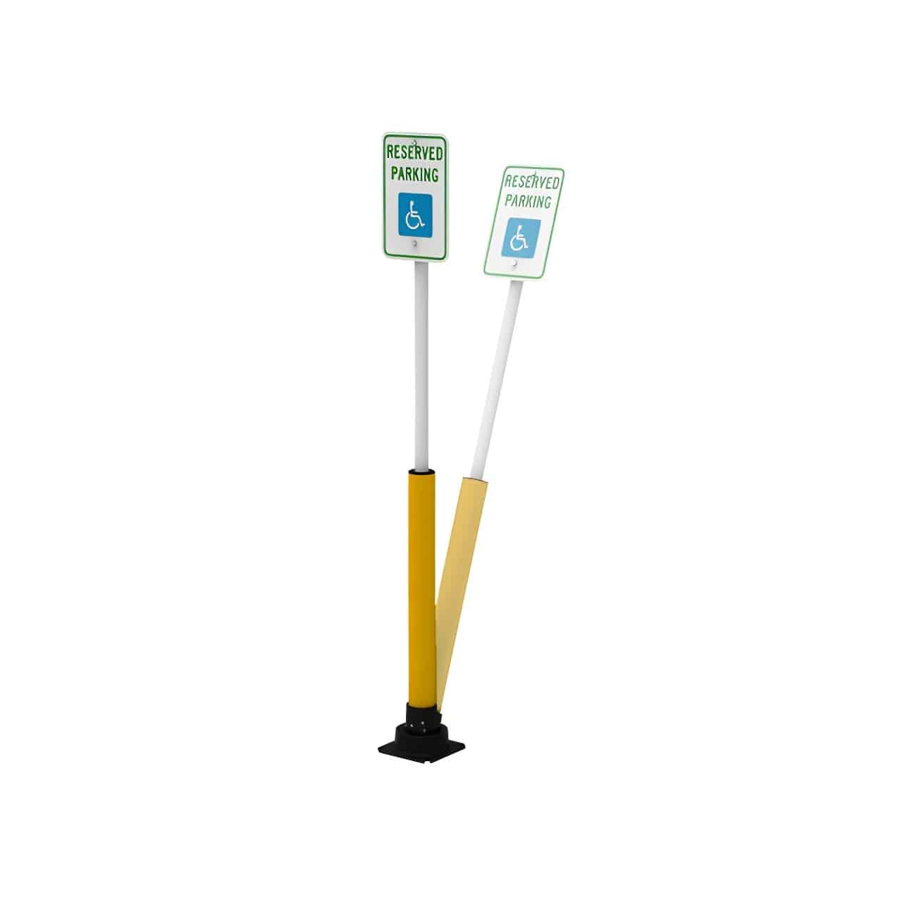 SlowStop 4in SignPost SlowStop® 4" Rebounding Sign Post Bollard - Image 1