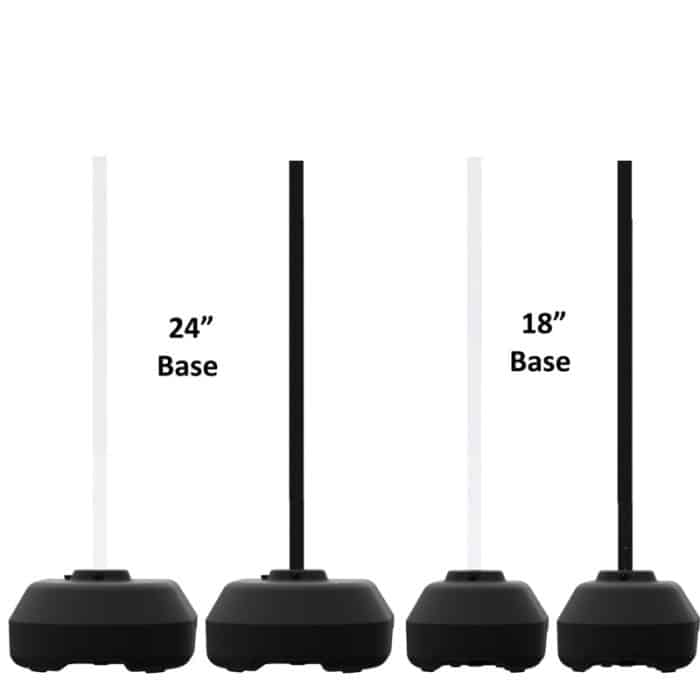 Rock-It Fillable Plastic Tip-n-Roll Portable Signpost Stand - Image 2